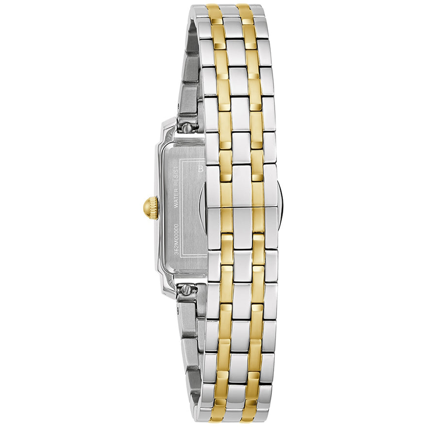 Bulova Sutton Quartz Two Tone Bracelet 98L308 Ann Louise Jewellers