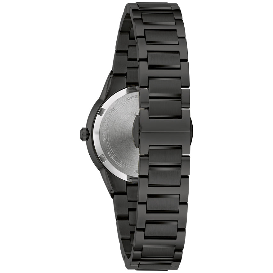 Bulova Millennia Black Dial Stainless Steel Watch | 98L314