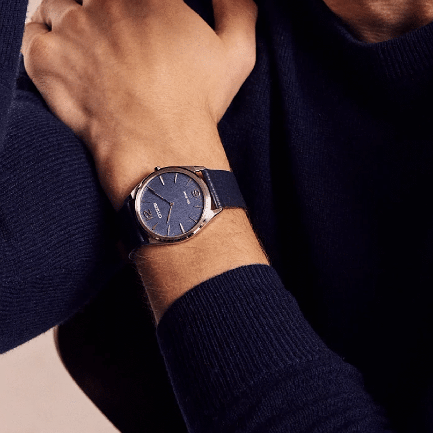 Citizen Eco-Drive Suratto Blue Dial Watch | AR3120-08L