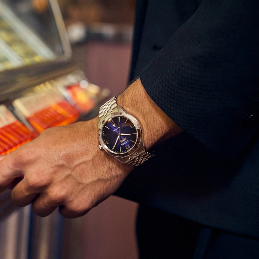 Citizen Eco-Drive Rolan Blue Dial Watch | AW0150-53L