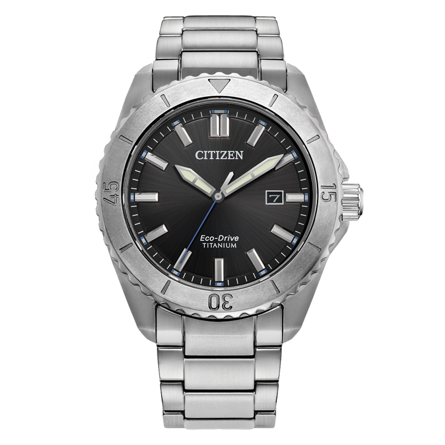 Citizen Eco-Drive Brycen Black Dial Super Titanium Watch | AW1840-50E