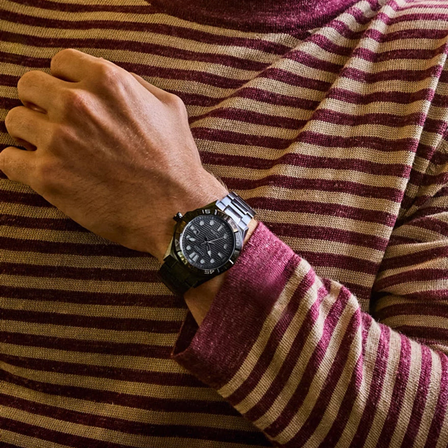 Citizen Eco-Drive Brycen Black Dial Stainless Steel Bracelet | AW1855-52E