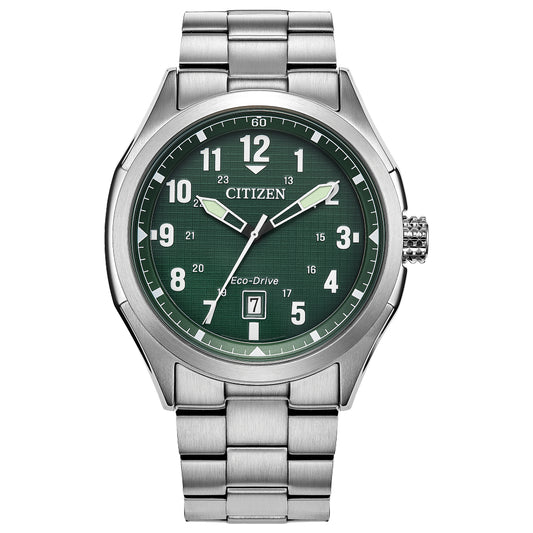 Citizen Eco-Drive Terra Force Green Dial Watch | AW1890-51X