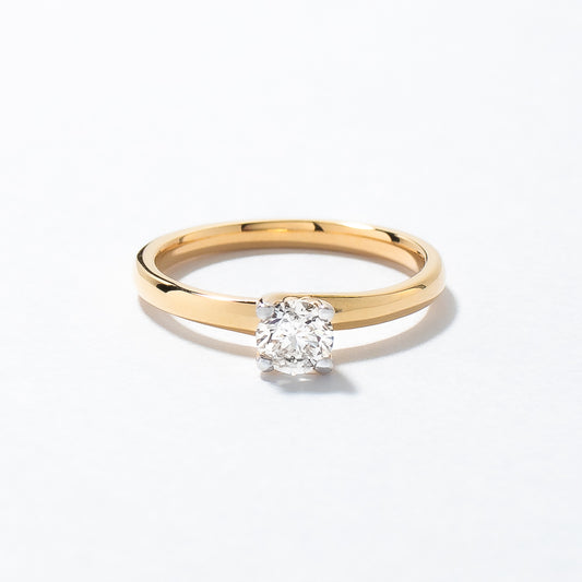 Solitaire Diamond Engagement Ring in 14K Yellow Gold (0.40 ct tw)