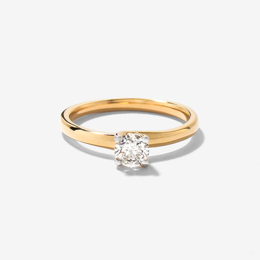 Solitaire Diamond Engagement Ring in 14K Yellow Gold (0.40 ct tw)