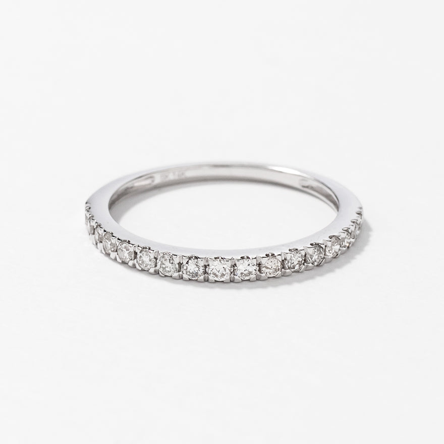 Diamond Micro-Claw Set Wedding Band 14K White Gold (0.24ct tw)