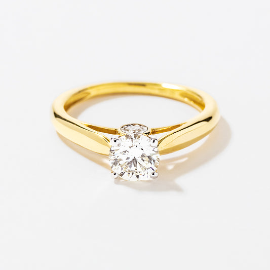 Diamond Engagement Ring in 14K Yellow and White Gold (0.80 ct tw)