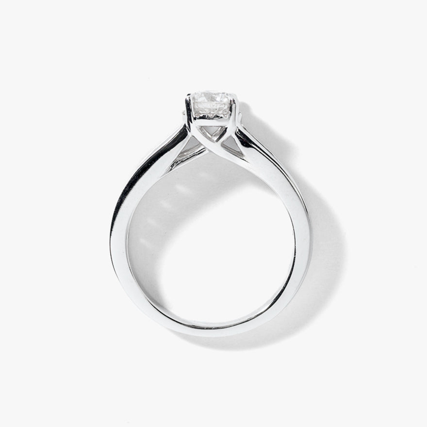 Diamond Engagement Ring in 14K White Gold (1.10 ct tw)