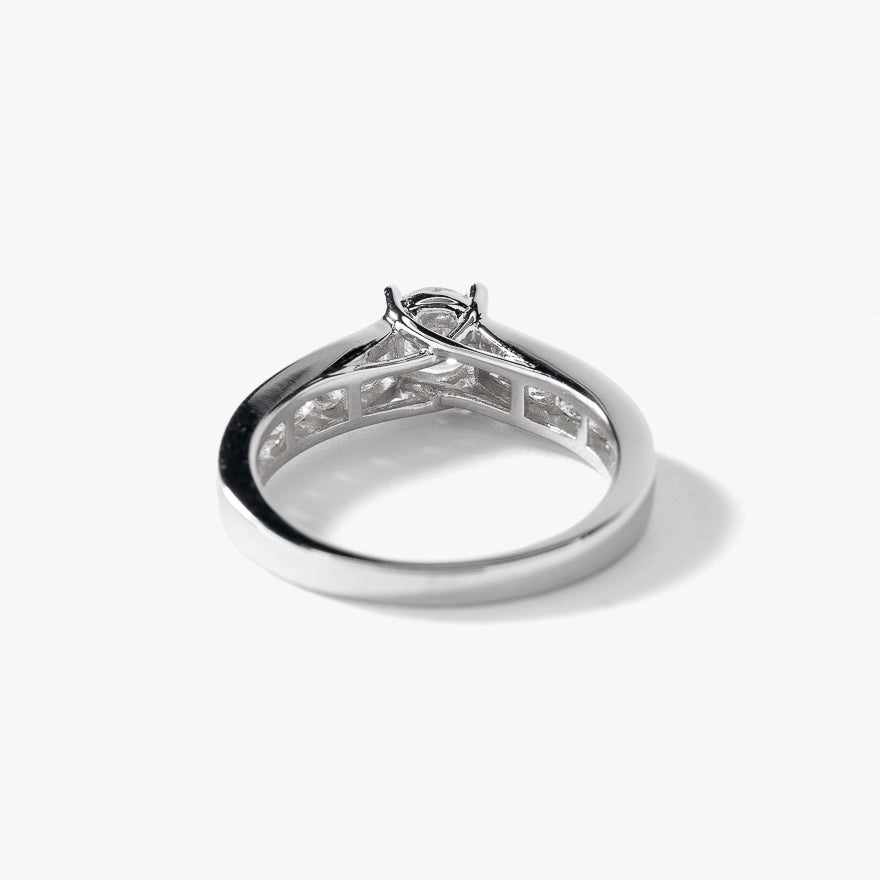 Diamond Engagement Ring in 14K White Gold (1.10 ct tw)