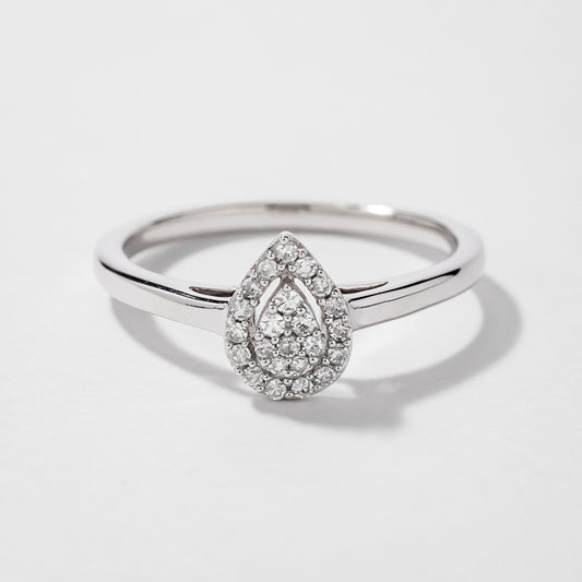 Promise Ring in 10K White Gold (0.10 ct tw)