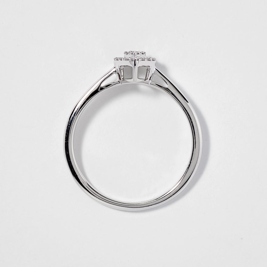 Promise Ring in 10K White Gold (0.10 ct tw)