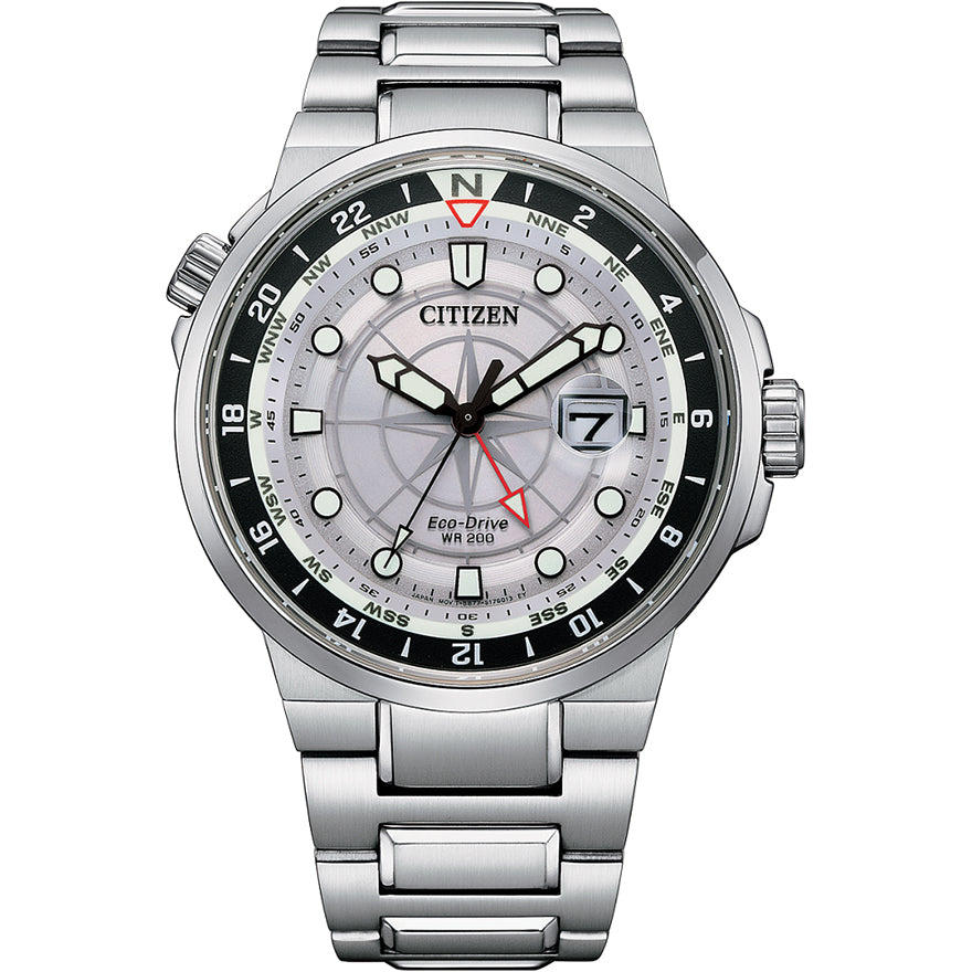 Citizen Eco-Drive Endeavor Silver-Tone Dial Stainless Steel Watch | BJ7140-53A