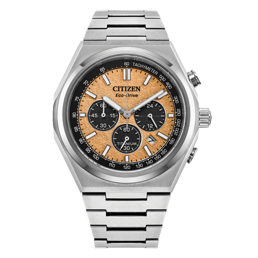 Citizen Eco-Drive Forza Chrono Salmon Dial Watch | CA4610-85Z