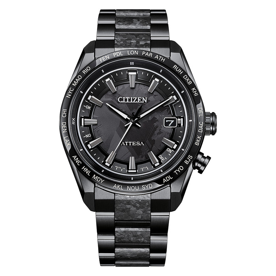 CITIZEN ATTESA Eco-Drive 文字盤黒 チタンで軽量！ Citizen Eco-Drive Attesa Hakuto-R Black Dial Super Titanium