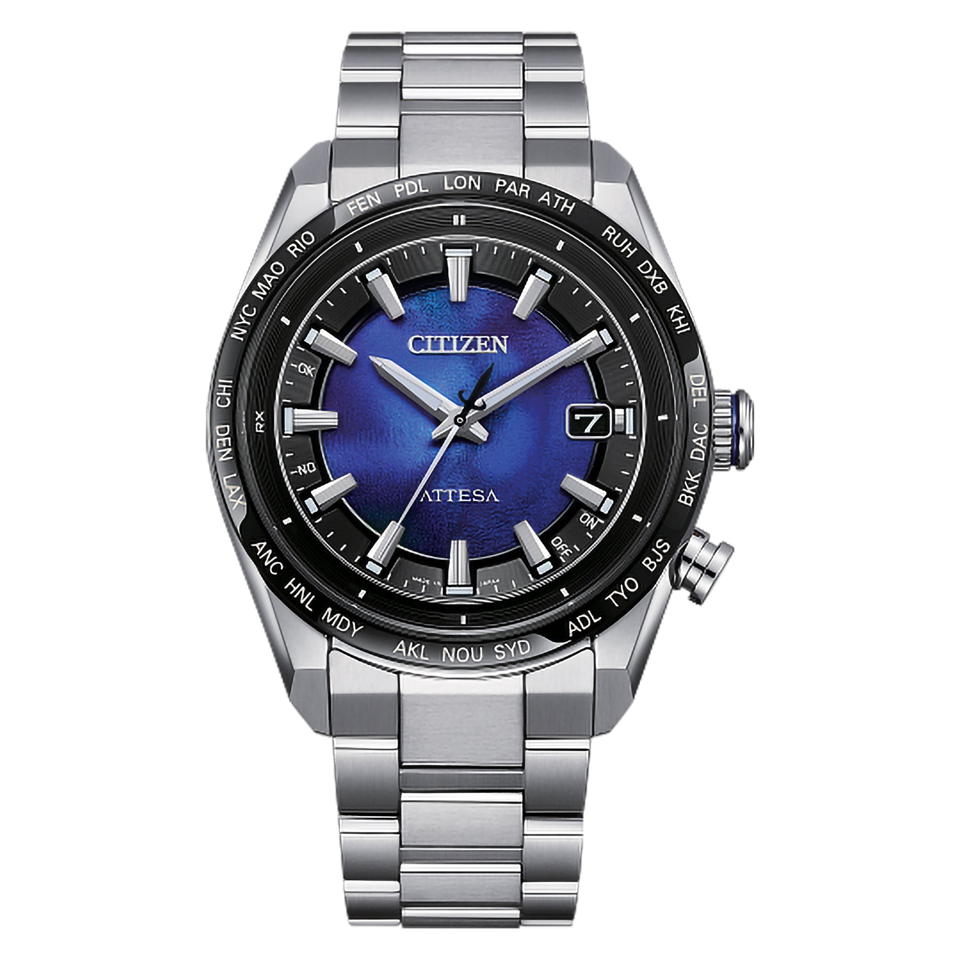 Citizen watch with blue face Eco-Drive 
