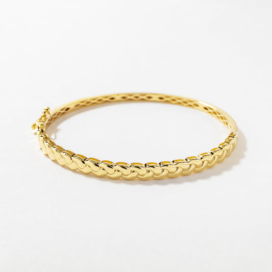 Braided Bangle in 10K Yellow Gold