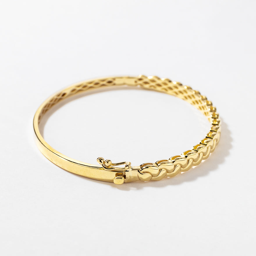 Braided Bangle in 10K Yellow Gold