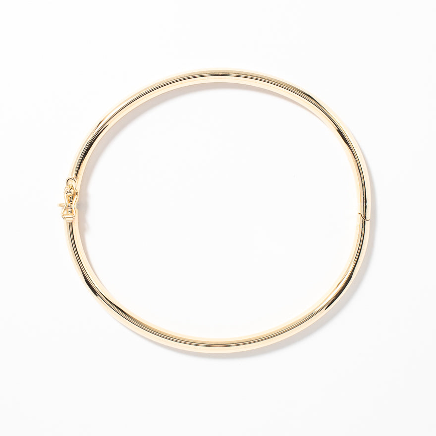 Dome Bangle in 10K Yellow Gold