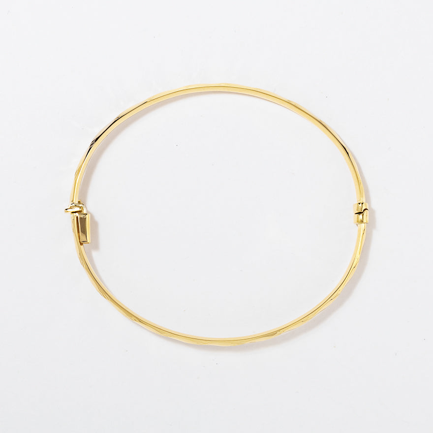 60mm Ladies Bangle in 10K Yellow Gold