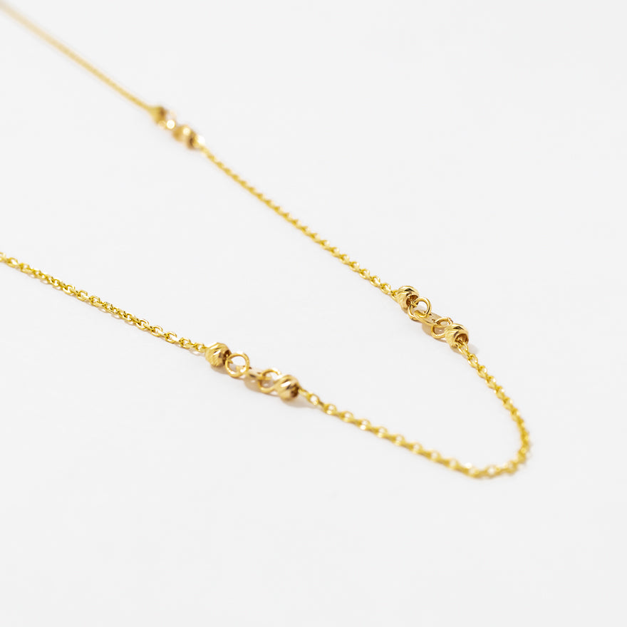 Ball Necklace in 10K Yellow Gold