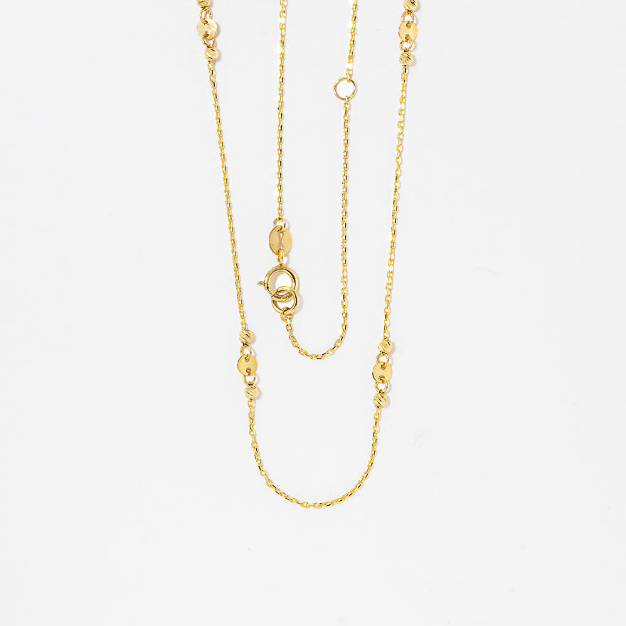 Ball Necklace in 10K Yellow Gold