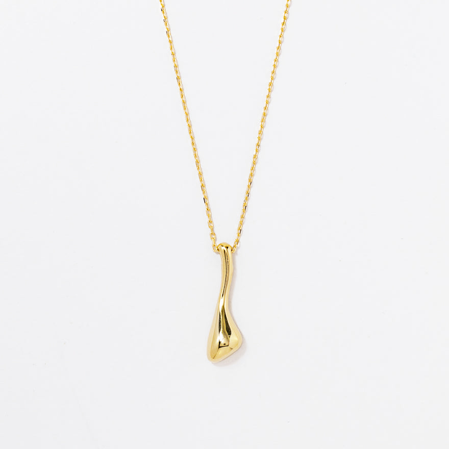 Droplet Necklace in 10K Yellow Gold