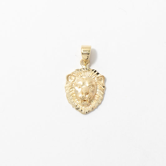 Lion Pendant in 10K Yellow Gold