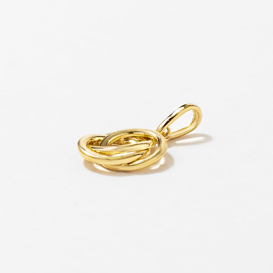 Love Knot Pendant in 10K Yellow Gold