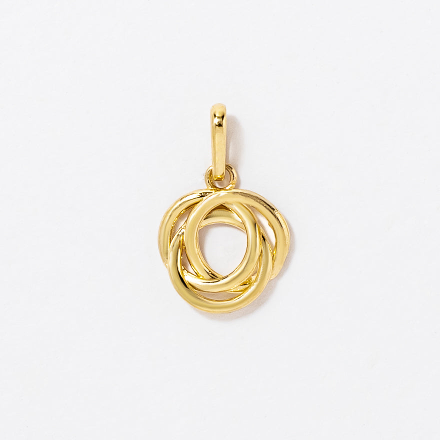 Love Knot Pendant in 10K Yellow Gold