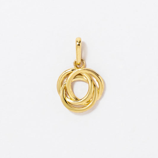 Love Knot Pendant in 10K Yellow Gold