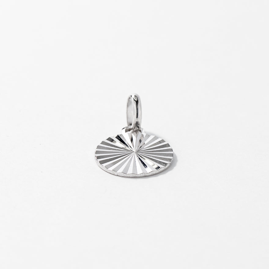 Sunbeam Pendant in 10K White Gold