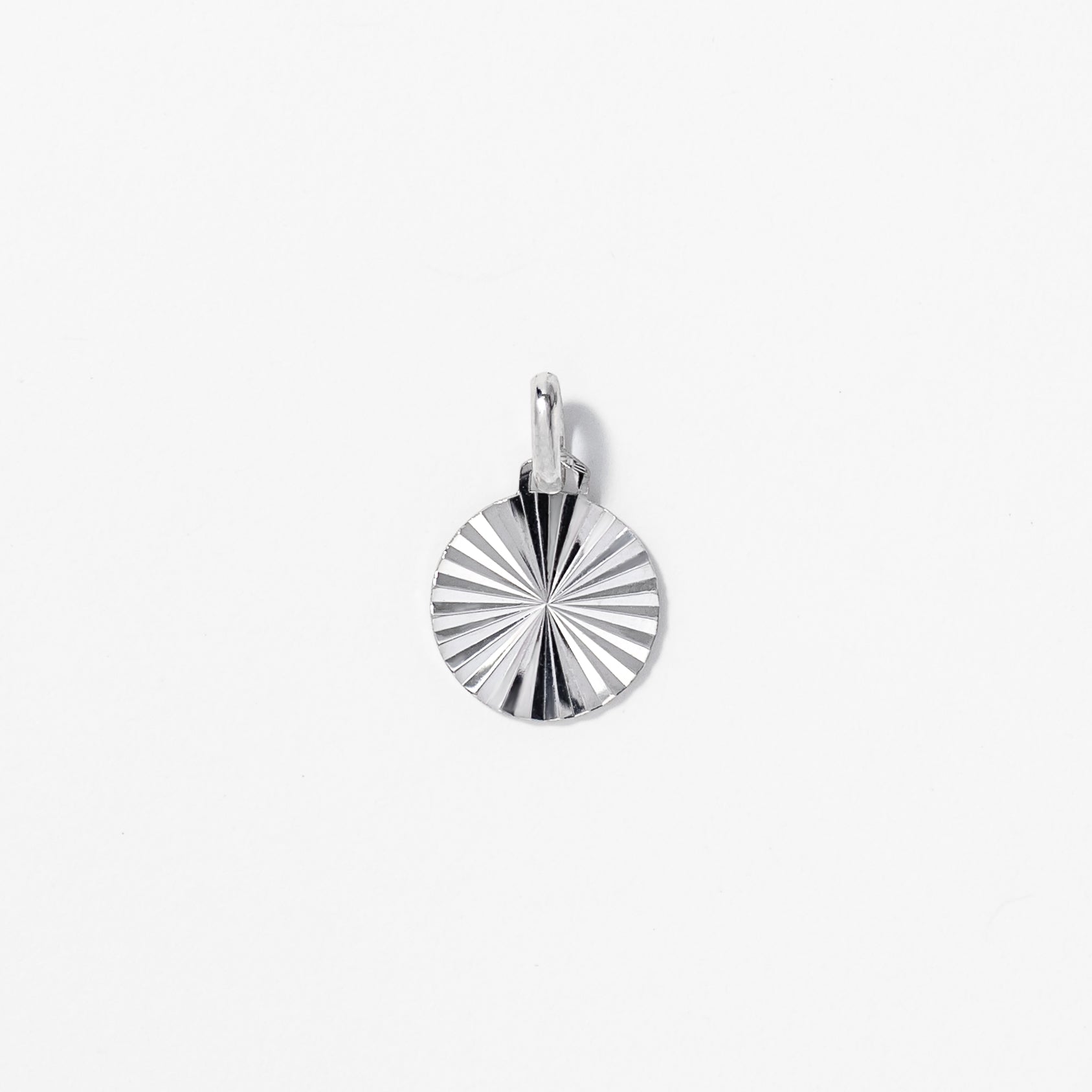 Sunbeam Pendant in 10K White Gold