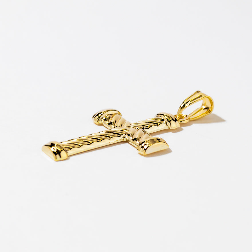 Cross Pendant in 10K Yellow Gold