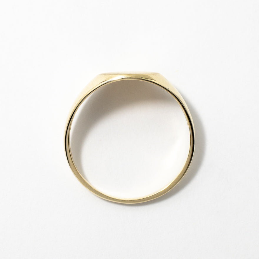 Ladies Signet Ring 10K Yellow Gold