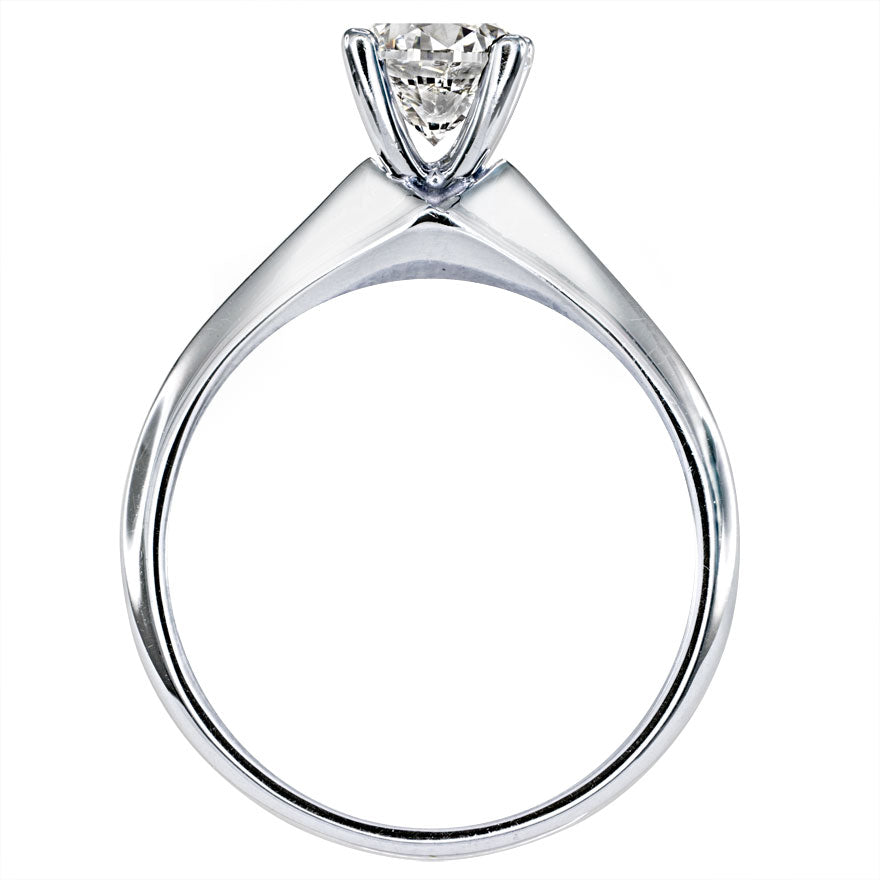 Diamond Solitaire Engagement Ring in 19K White Gold (0.90 ct tw)