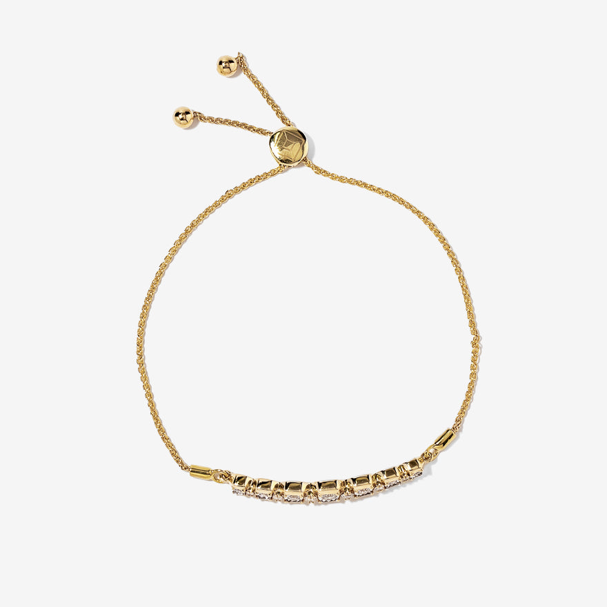 Diamond Bolo Bracelet in 10K Yellow Gold (0.40 ct tw)