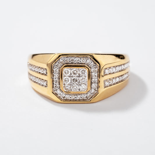 Gent’s Diamond Ring in 10K Yellow Gold (0.50 ct tw)