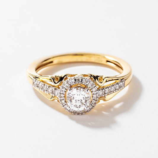 10K Yellow Gold Diamond Engagement Ring (0.50 ct tw)