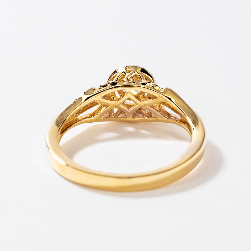 10K Yellow Gold Diamond Engagement Ring (0.50 ct tw)
