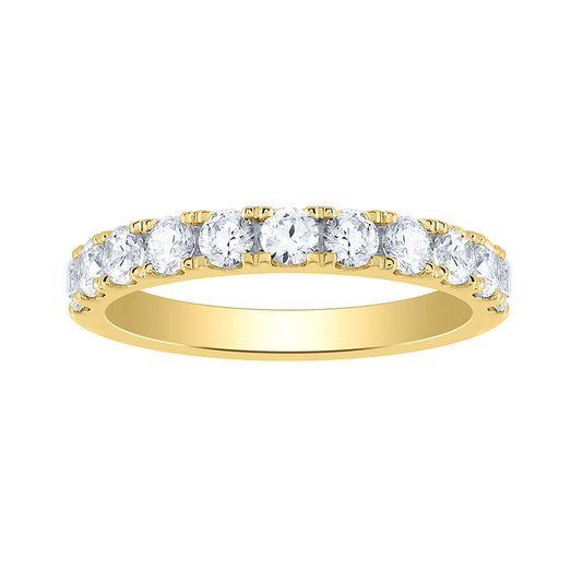 Diamond Anniversary Ring in 14K Yellow Gold (1.00 ct tw)