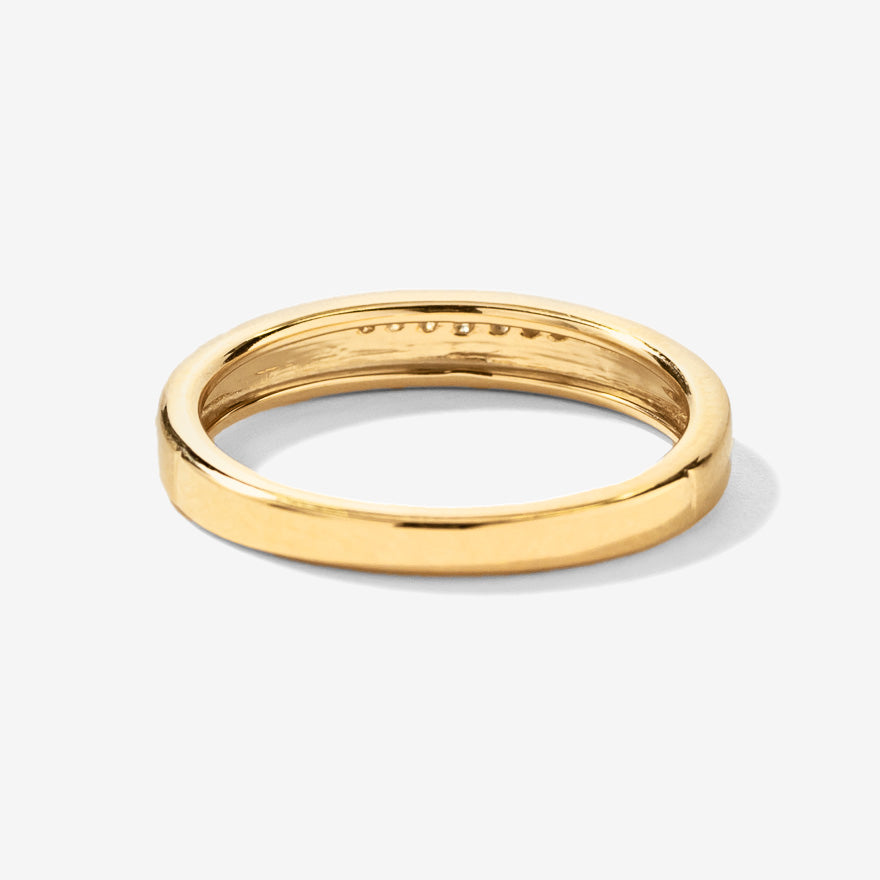 Diamond Wedding band in 10K Yellow Gold (0.04 ct tw)