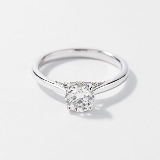 Diamond Engagement Ring in 14K White Gold (0.83 ct tw)