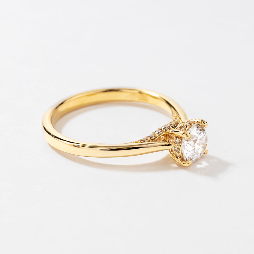 Diamond Engagement Ring in 14K Yellow Gold (0.83 ct tw)