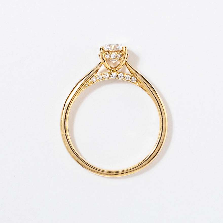 Diamond Engagement Ring in 14K Yellow Gold (0.83 ct tw)