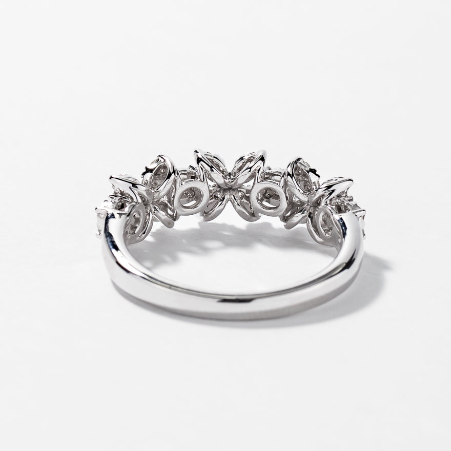 Diamond Cluster Ring 10K White Gold (0.40 ct tw)