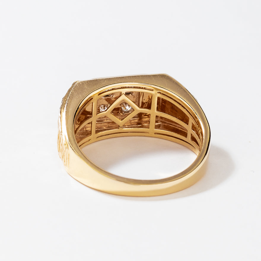 Men’s Diamond Ring in 10K Yellow Gold (0.16 ct tw)