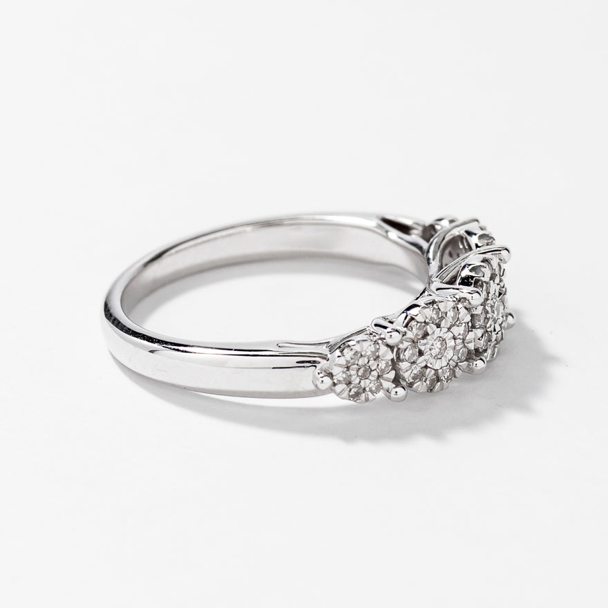 Diamond Anniversary Ring in 10K White Gold (0.33 ct tw)