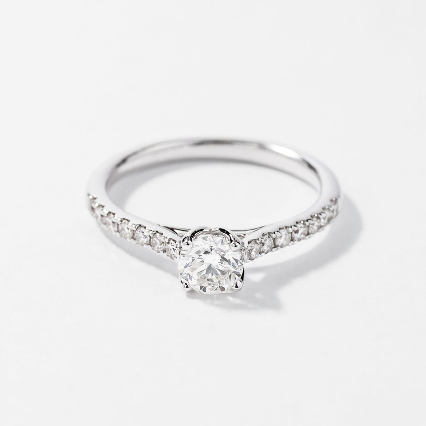 Diamond Engagement Ring 14K White Gold (0.75 ct tw)