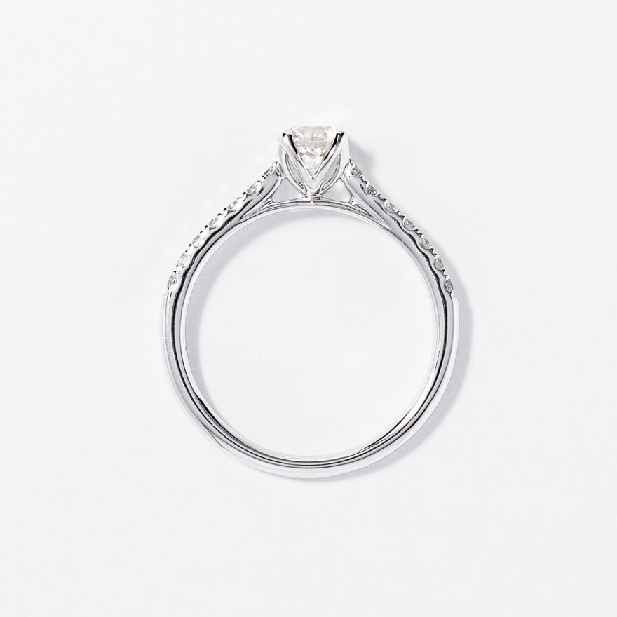 Diamond Engagement Ring 14K White Gold (0.75 ct tw)