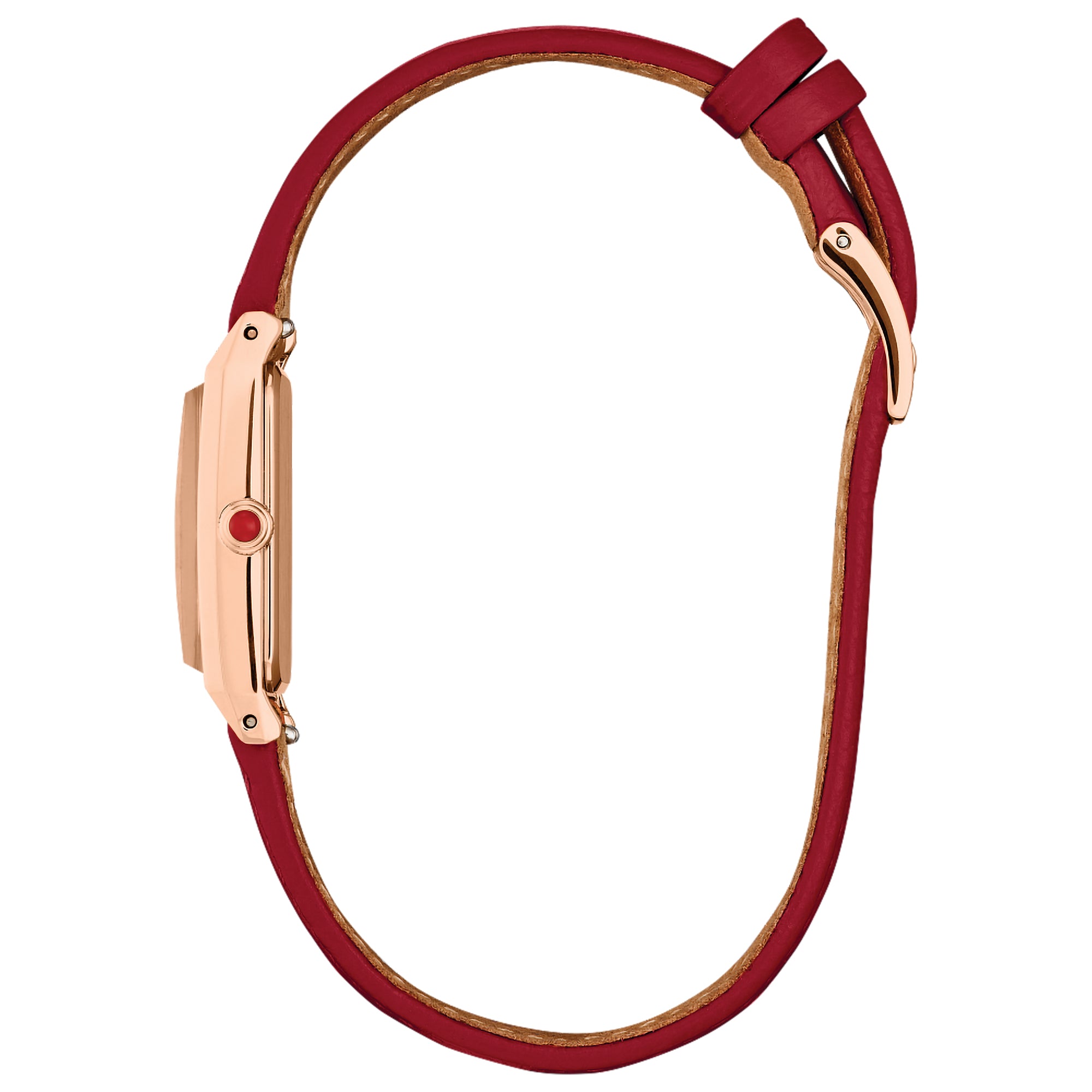 Citizen Eco-Drive Fio Red Leather Strap Watch | EG7123-01A